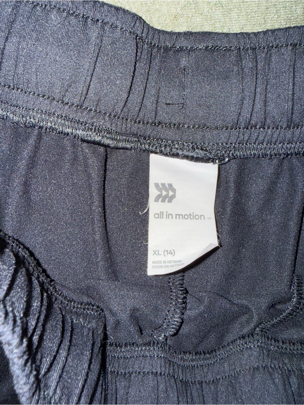 all in motion Women's Black Athletic Drawstring Shorts - Picture 2 of 4